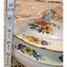 Vintage TK Thun Bohemia Floral & Gold Lusterware Serving Bowl Czechoslovakia