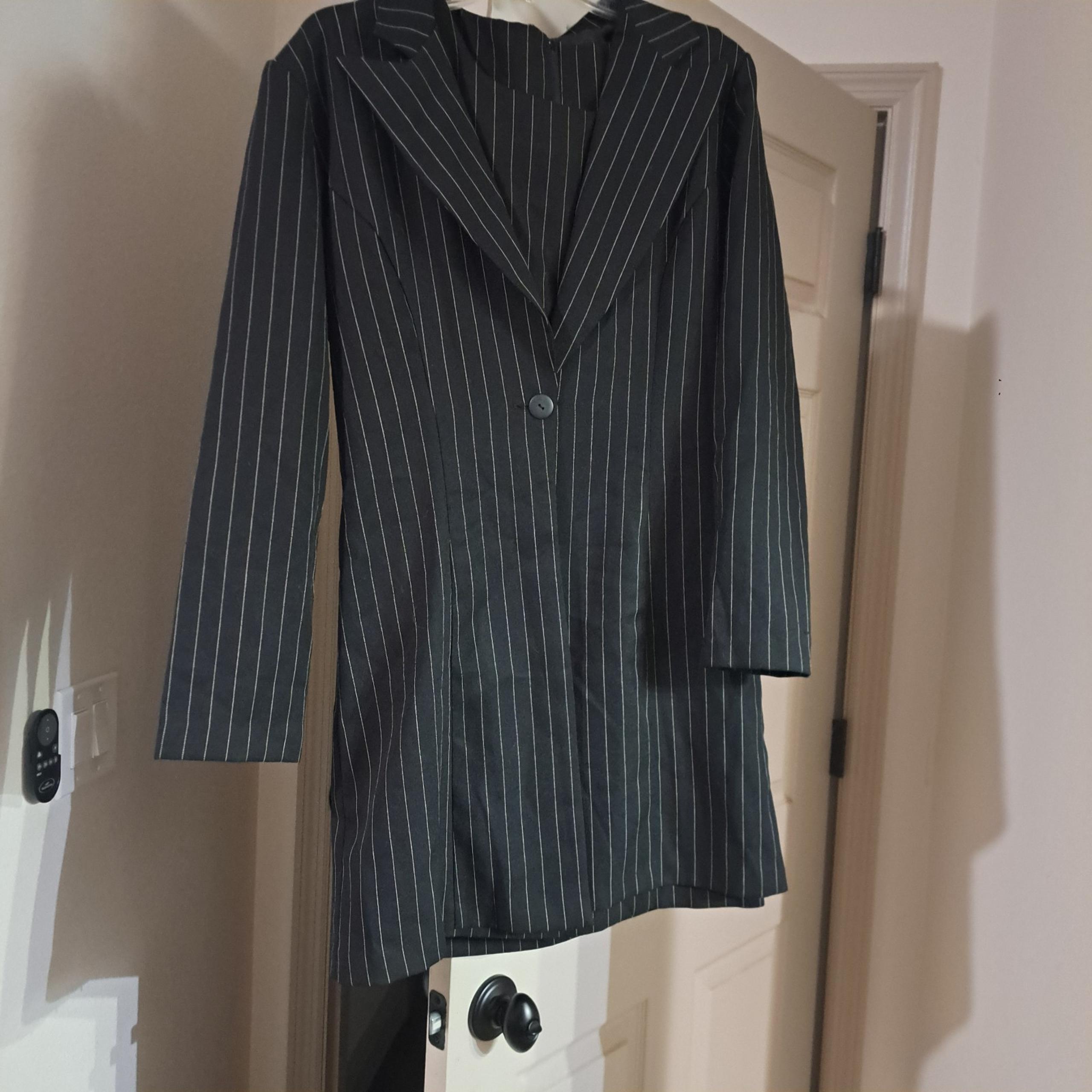 Blazer long,pin stripe