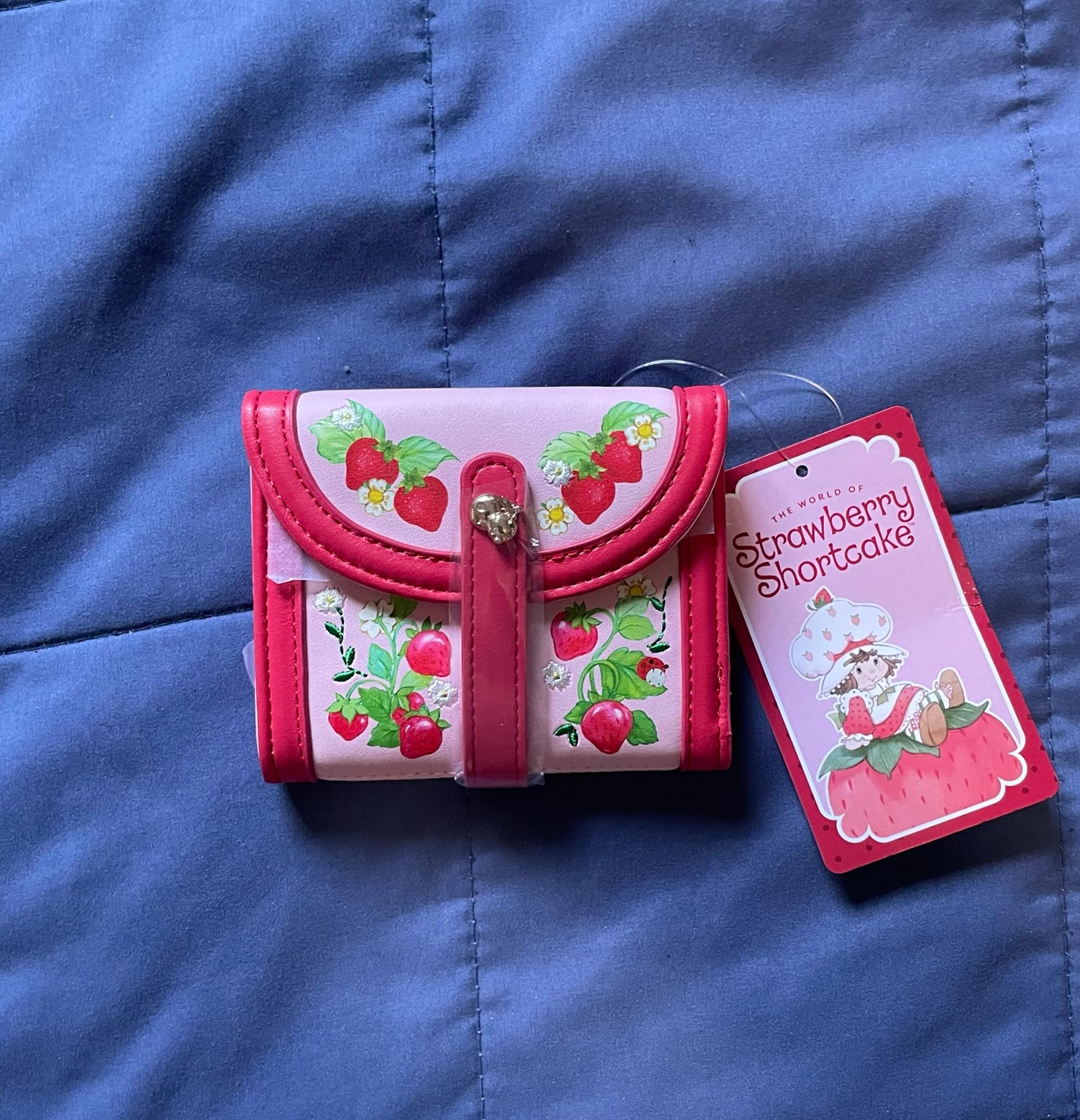 Strawberry Shortcake Embroidered Beaded Wallet