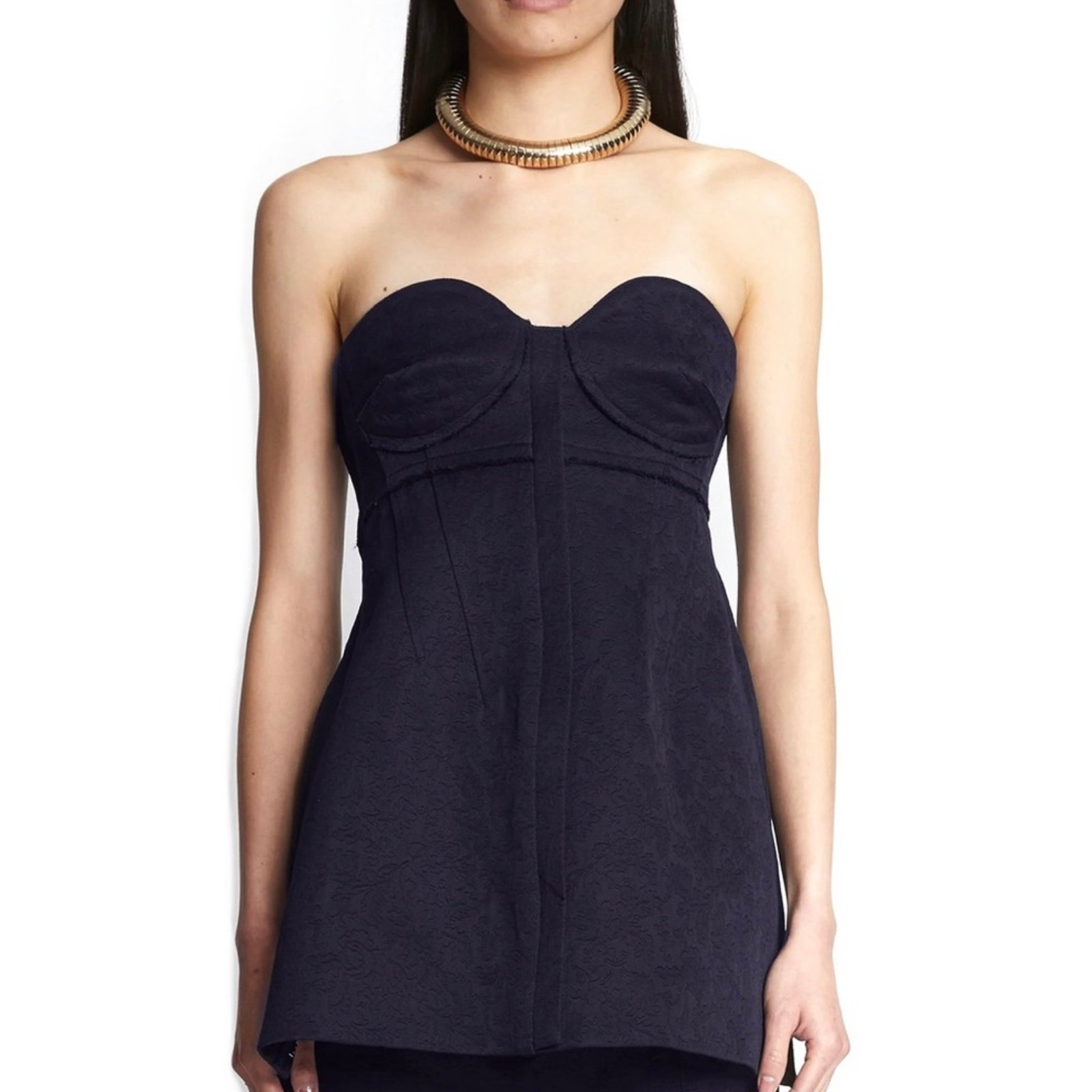 1490 NEW PROENZA SCHOULER STRAPLESS JACQUARD BUSTIER TOP