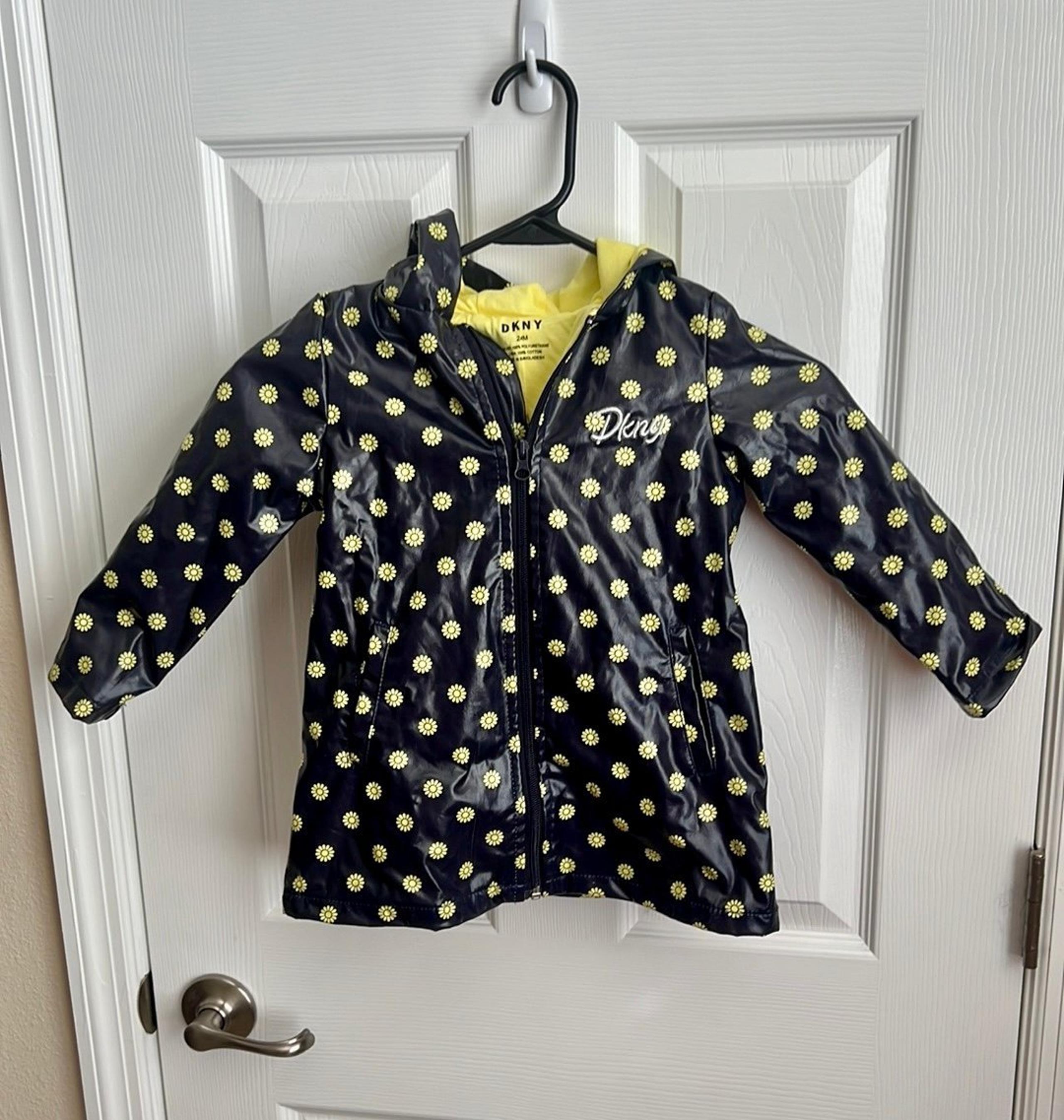 Toddler girls size 24 months DKNY brand rain jacket