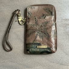 Brahmin Copa Cabana Wristlet Clutch Bag BRONZE