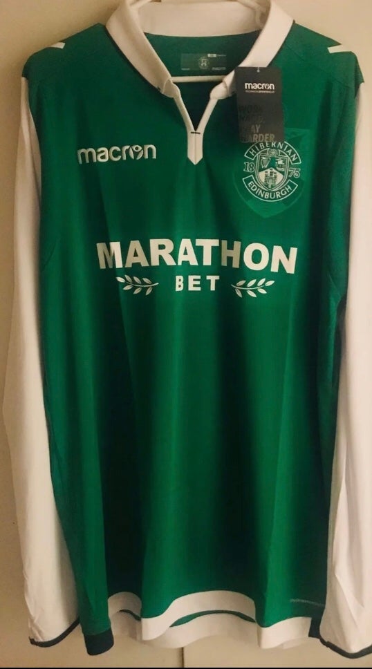 BNWT RARE LS Macron Hibernian Home Kit
