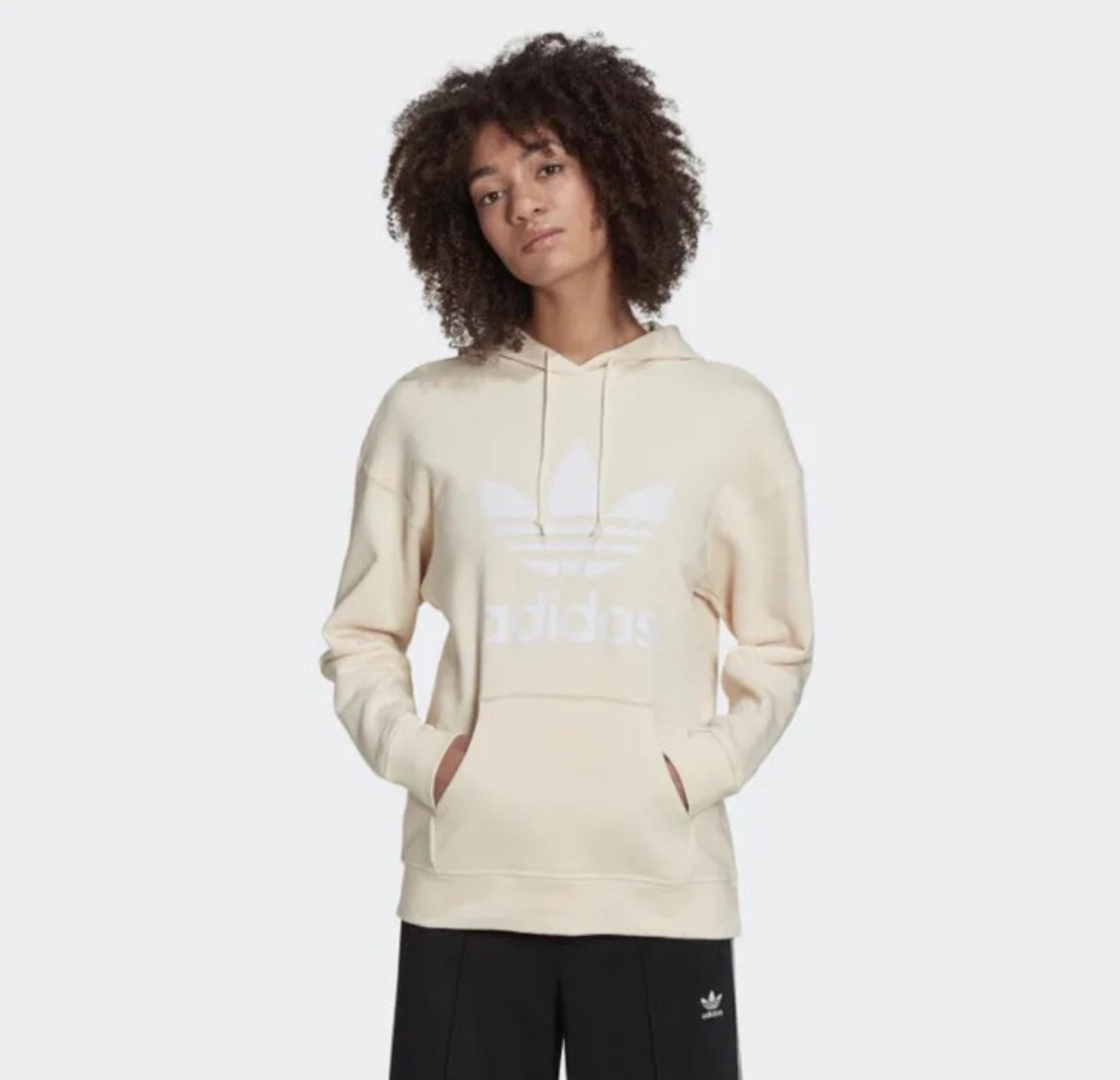 New Adidas Originals  Adicolor Trefoil Pullovers Winters Hoodie Women's Size M