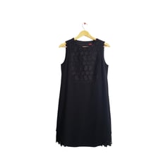 Max Mara Sleeveless Sheath Mini Dress With Lace Details Size 4