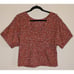 Anthropologie The Odells Women's XS Alice Reversible Top Malmo Print Linen Blend