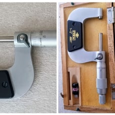 MACHINIST TOOL - FOWLER #52-229-002 MICROMETER. ORIGINAL BOX .