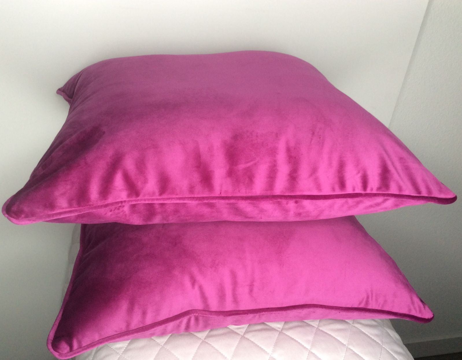 Purple Velvet Pillows (2)