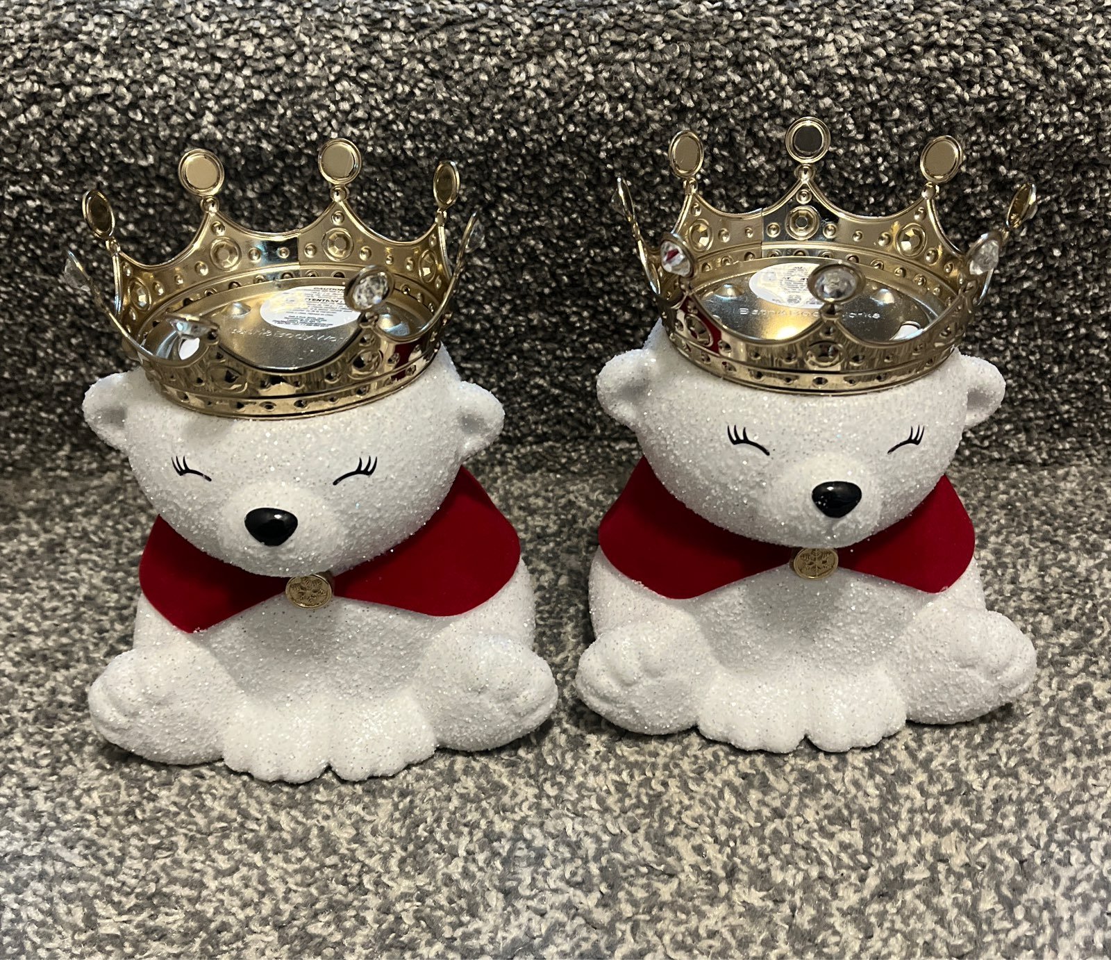 Royal bear single wick candle holders