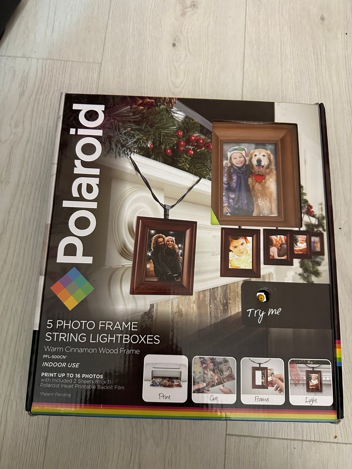 New Polaroid 5 photo frame string lightboxes