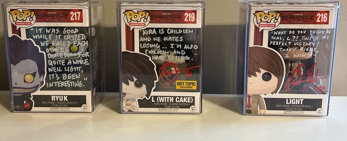SIGNED DEATH NOTE FUNKO POP