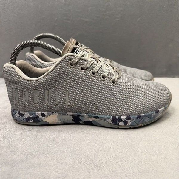NOBULL Superfabric Trainer Womens Size 7 Shoes Gray Blue Training CrossFit Gym