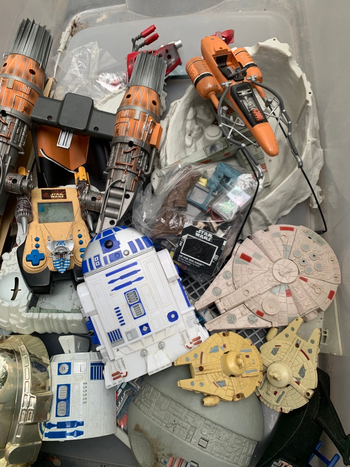 Vintage toys lot Star Wars toys Etc FOUND IN STORAGE CLEANOUT
