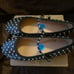 House of Harlow 1960 Diamond Studded Flats Size 7.5 Mary Jane Flat Black