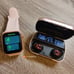COMBO~Smart Watch Sports Tracker Bluetooth Call + Bluetooth 5.1 Earbuds Earphone