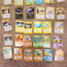 Pokemon cards all different sets including about 5 holos and older Japanese ones