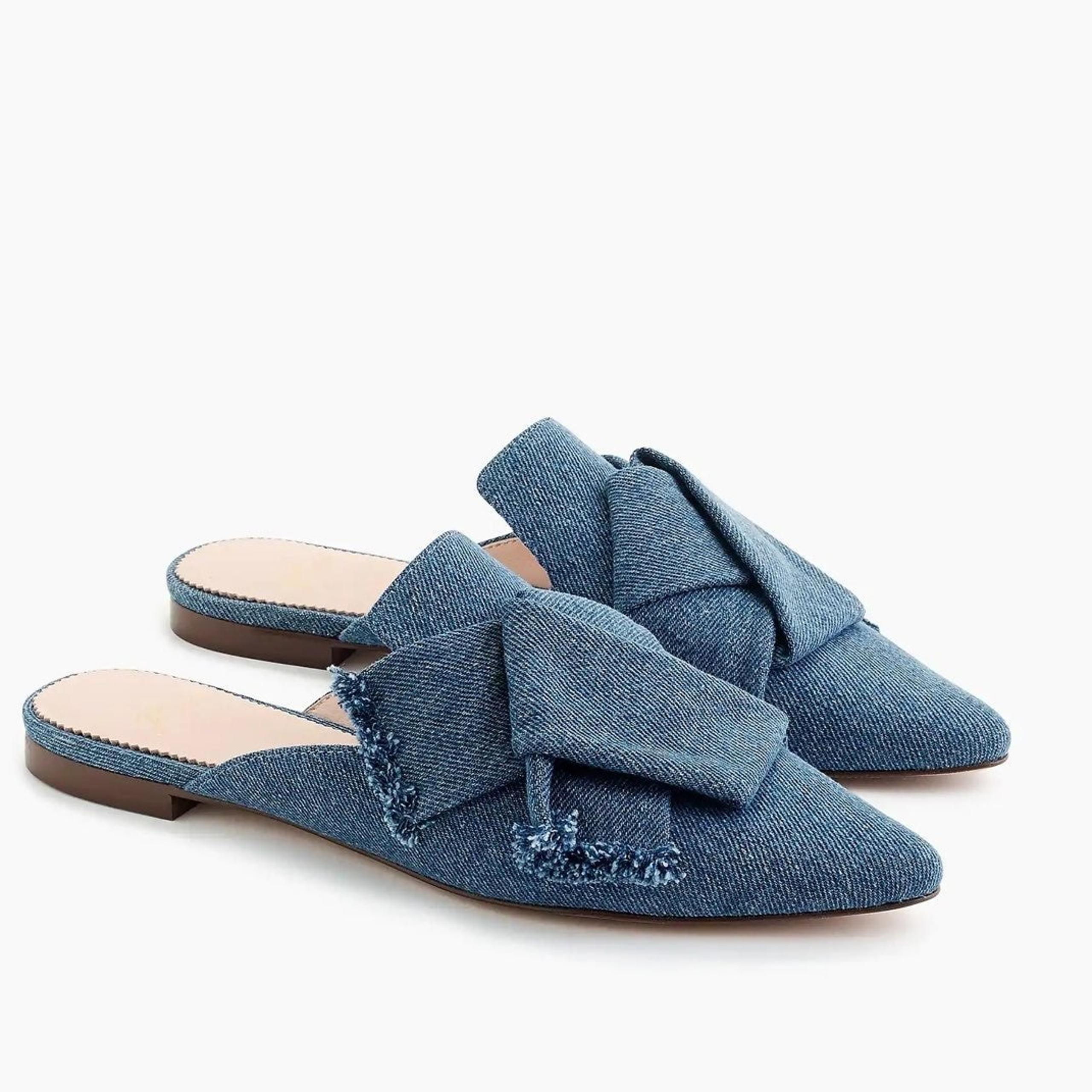 J.Crew Denim Slides