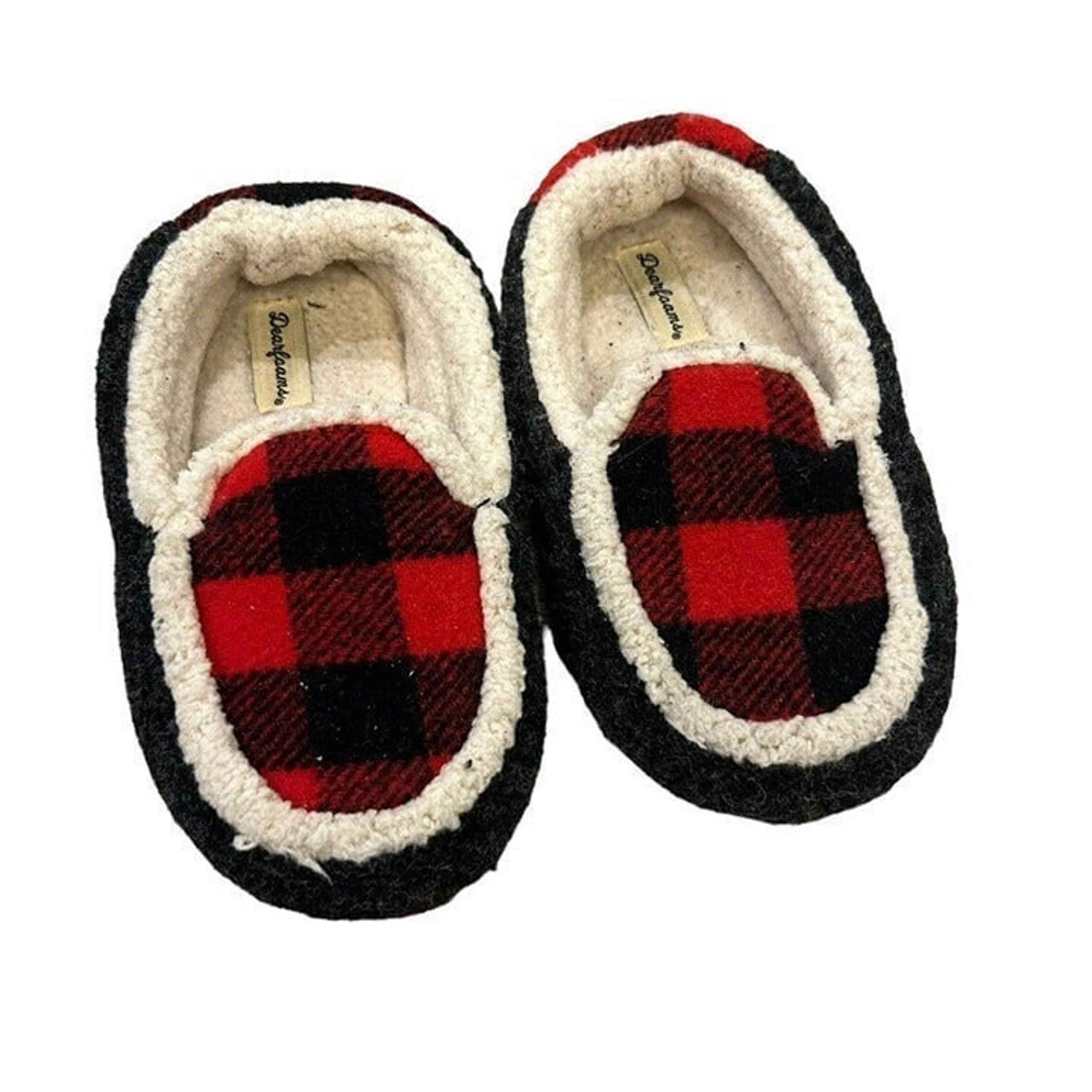 BOY'S, SLIPPERS, NEW, DEARFOAMS, MACHINE WASHABLE, COMFORTABLE, SIZE 9-10