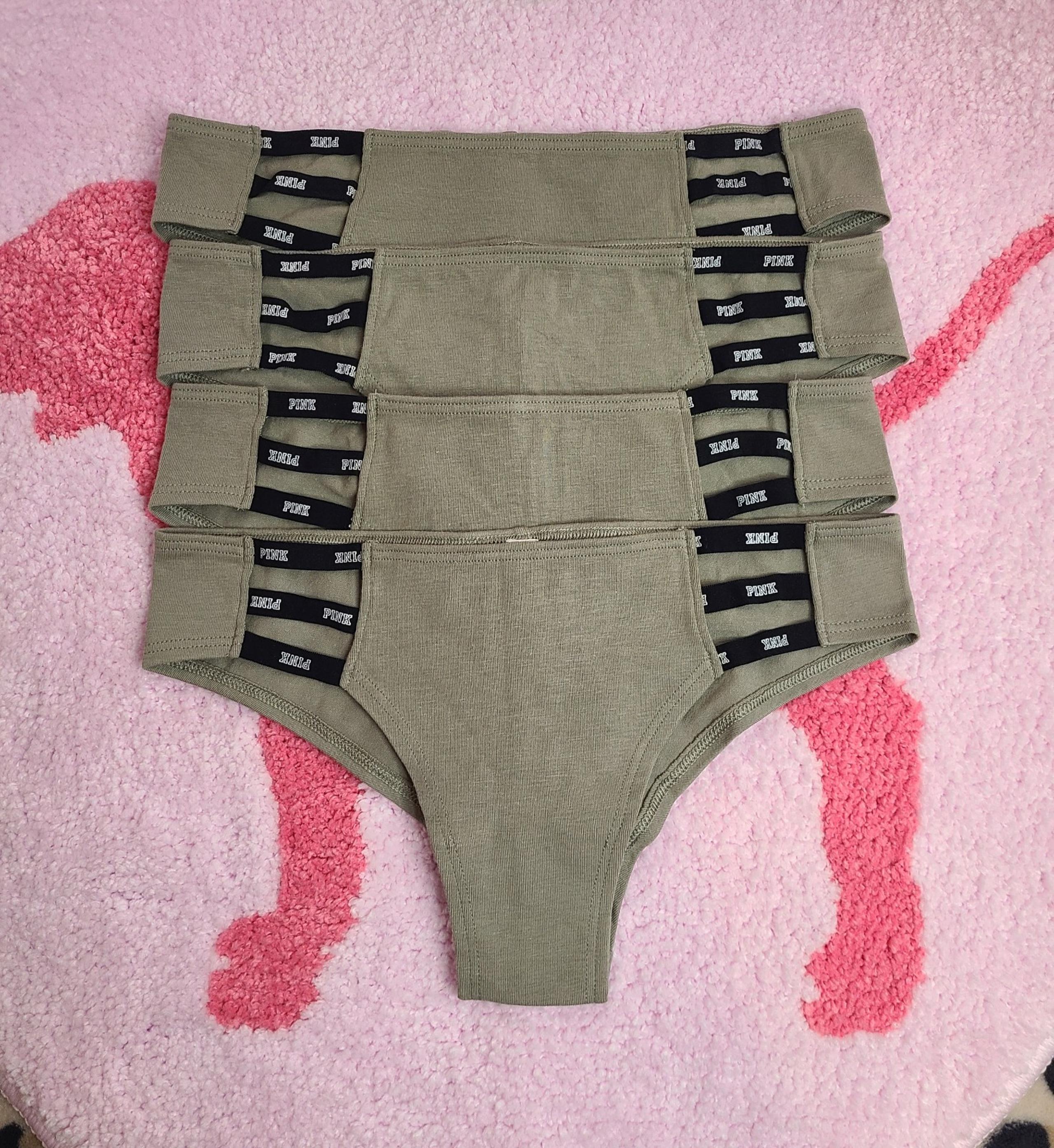 NWT VS PINK 4pk Strappy Side Cheekster Panties Size XS