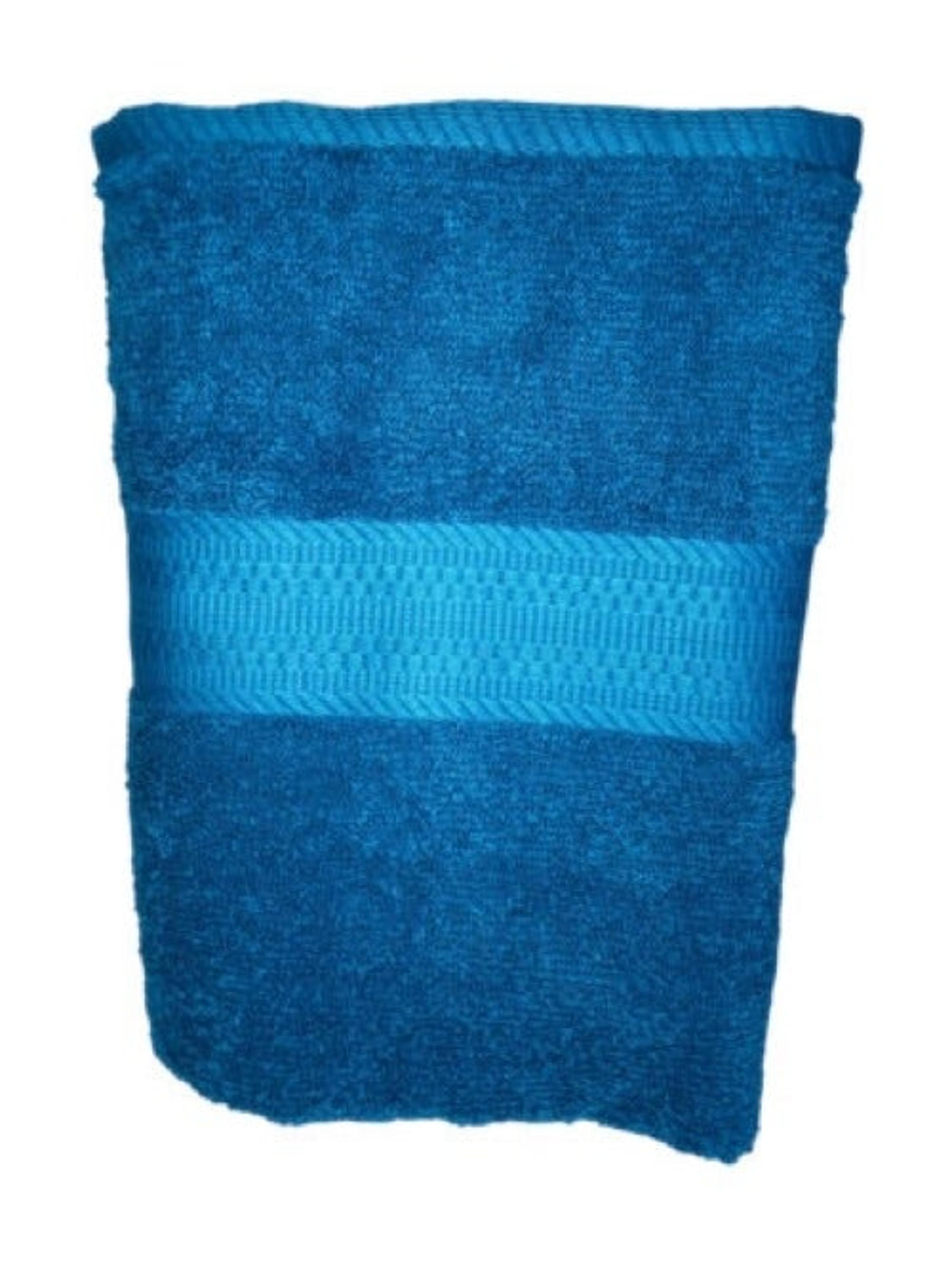 Turquoise Blue The Big One Solid Bath Towel - 30" x 54" - 100% Cotton - NEW