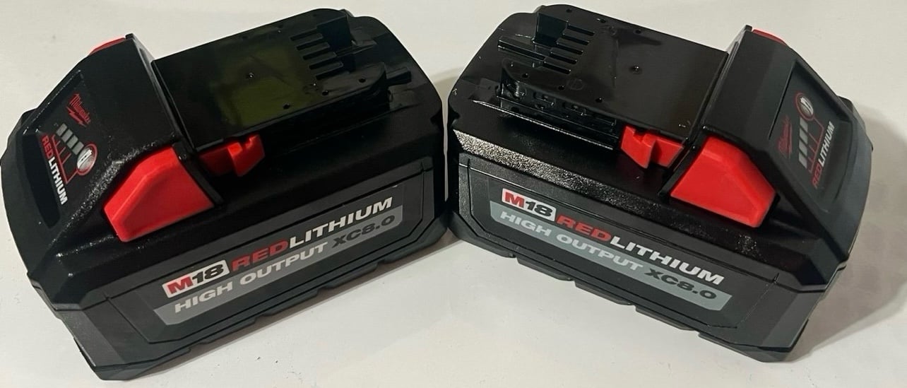 2 MILWAUKEE M18 high output 8.0ah batteries