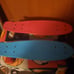 Pi k and Blue Kryptonics torpedo skateboards in good condition.