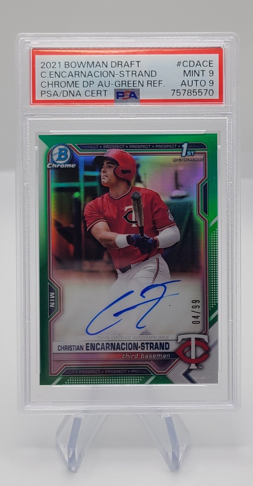 Christian encarnacion-strand bowman 1st /99 PSA 9