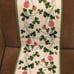 Martha Stewart Shamrocks and Red Clover Flowers Table Runner