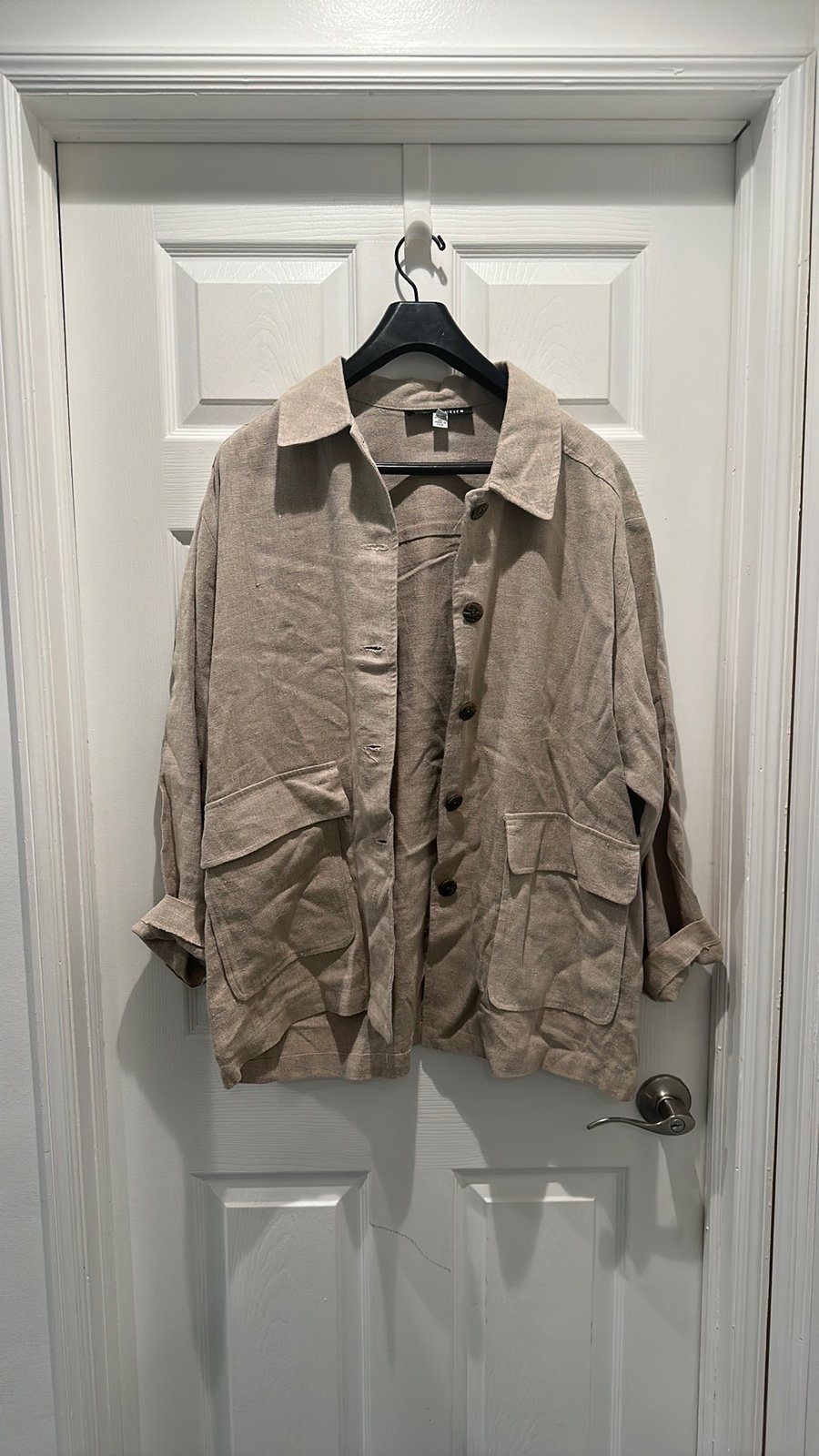 New Frontier 100% Linen Jacket Size L