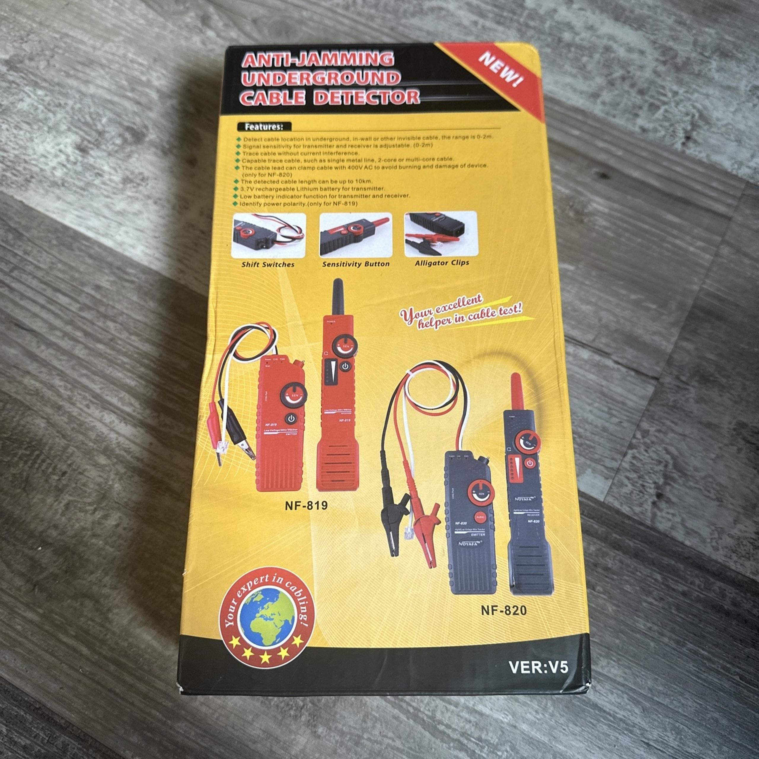 Underground Cable Finder High Low Voltage Wire Locator Tester Tool NF-820  NEW