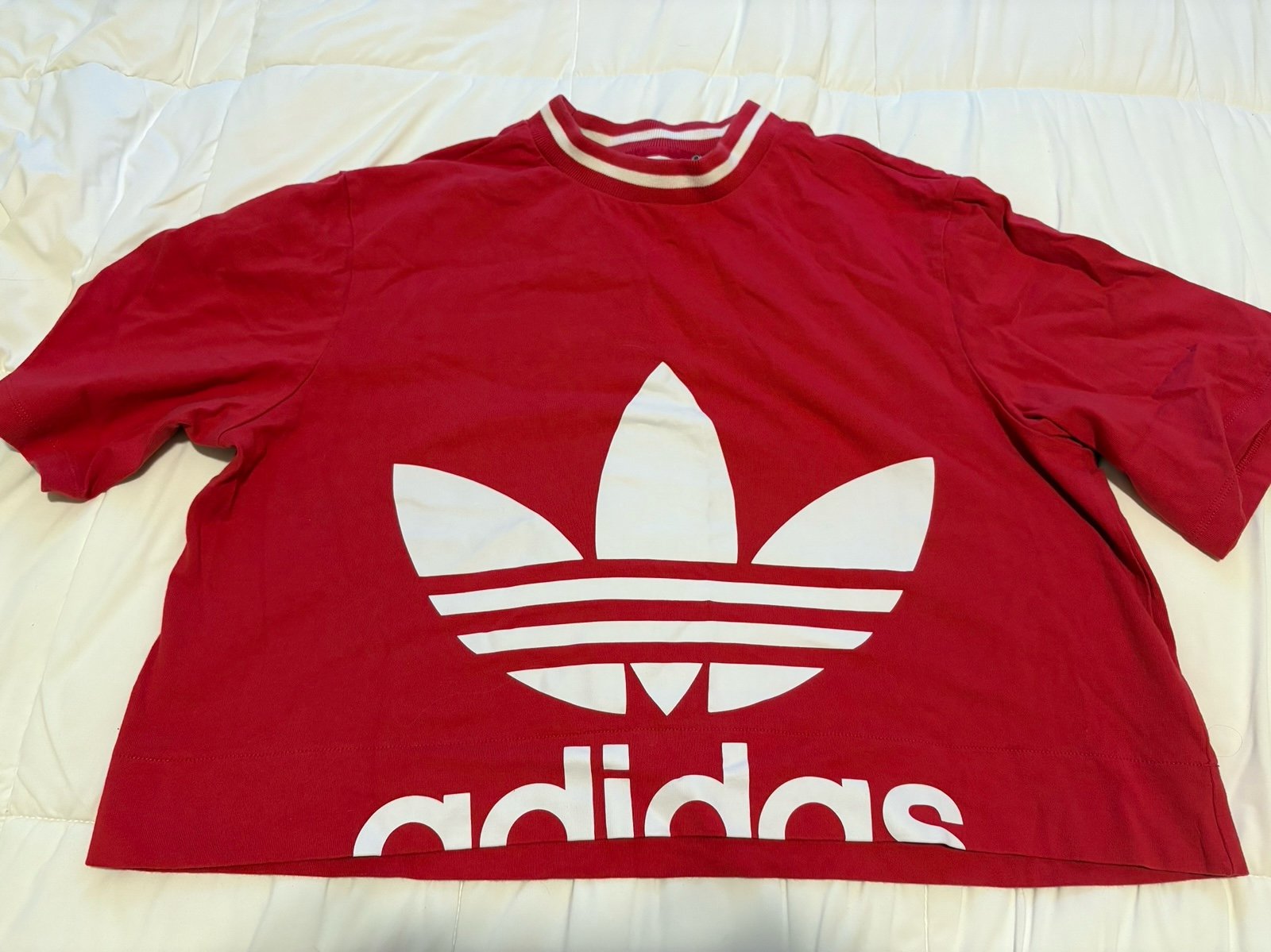 Adidas Trefoil Logo Crop Top Unique