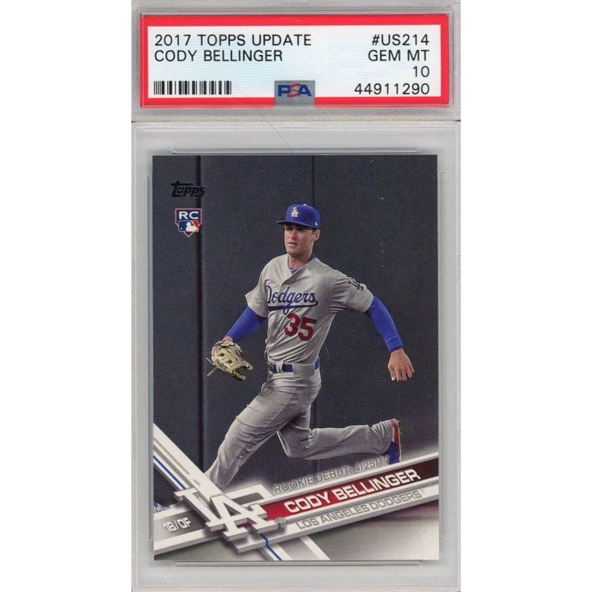Graded 2017 Topps Update Cody Bellinger #US214 Rookie Card PSA 10