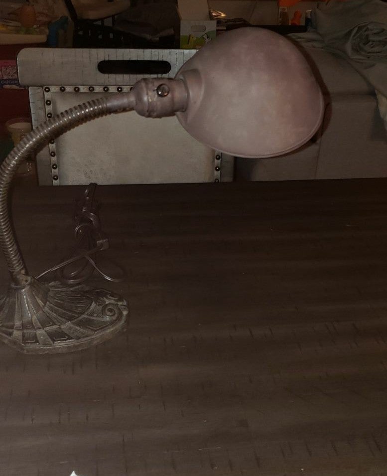 Rewired c1930 Gooseneck desk lamp