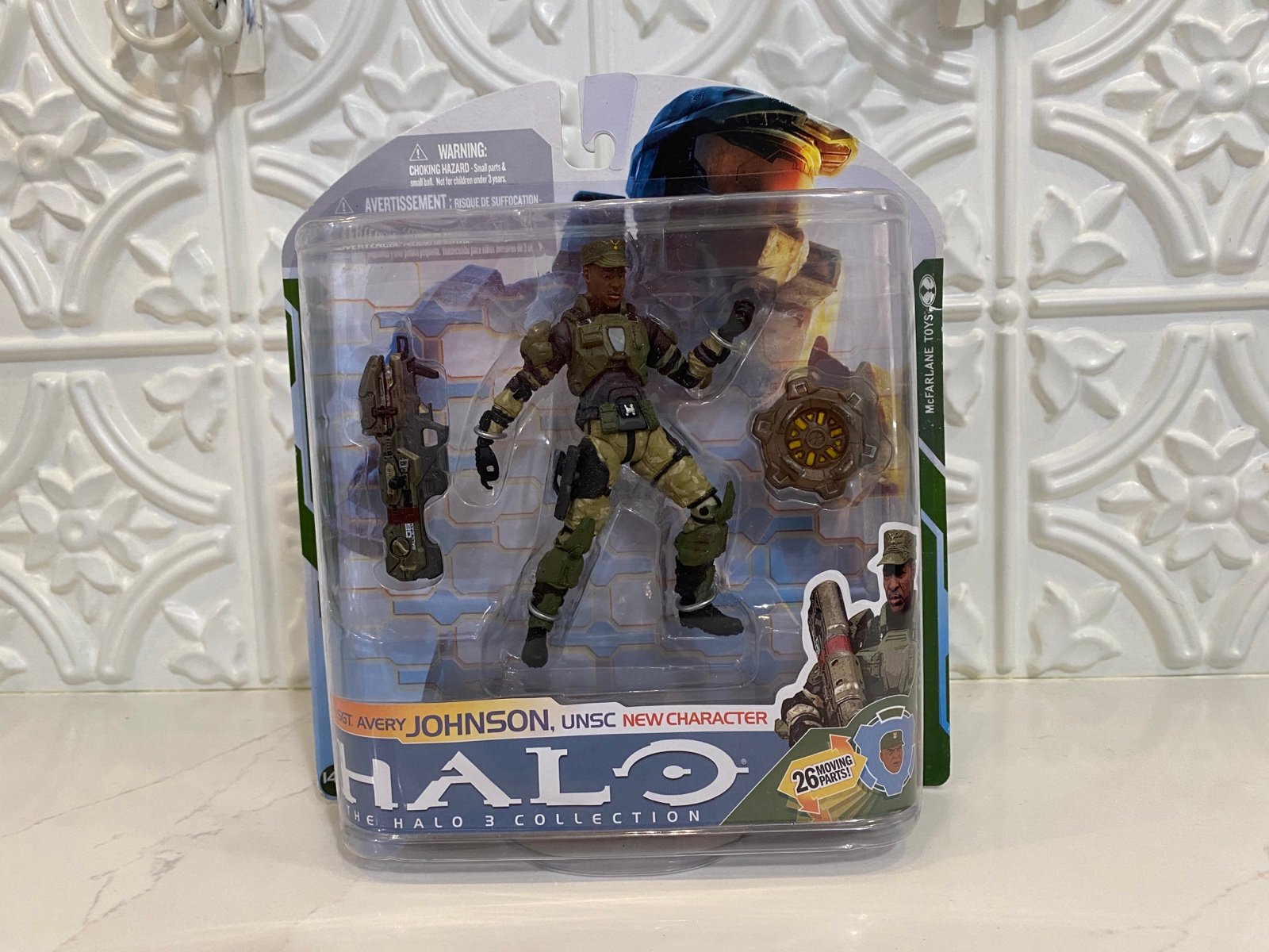 2009 McFarlane Halo 3 Collection Sergeant Avery Johnson Figure Series 5