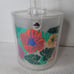 Hawaiian Hibiscus Floral Acrylic Ice Bucket Multi Color Appx 7.5 Inches Tall