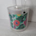 Hawaiian Hibiscus Floral Acrylic Ice Bucket Multi Color Appx 7.5 Inches Tall