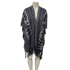 Ellie Kate Tan and Black Tribal Print Shrug SizeXL