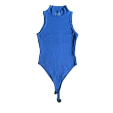 P+F Places plus Faces Blue Bodysuit Womens Medium