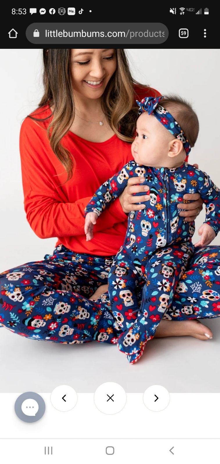 Little bum bums skelebrate mama pants nwt L