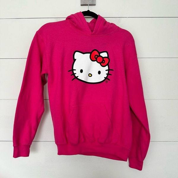 Hello Kitty Women’s Extra Small Anti Social Social Club Pink Pullover Hoodie
