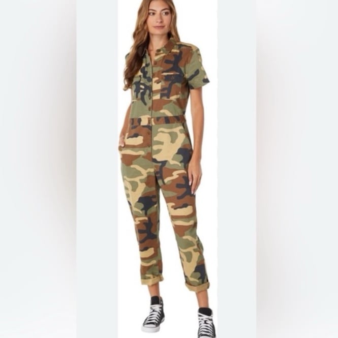 New with tags Outerknown Army Camo S.E.A. Jumpsuit