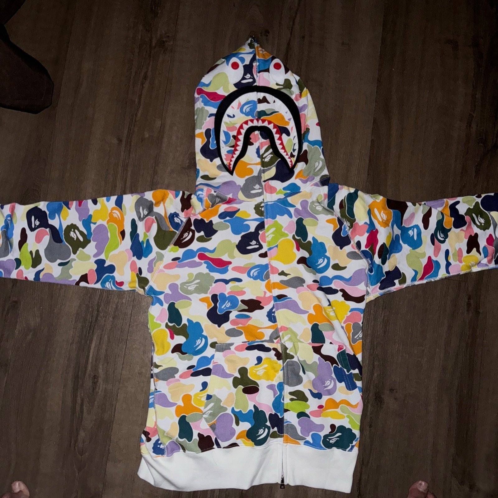Bape hoodie multicolor Large