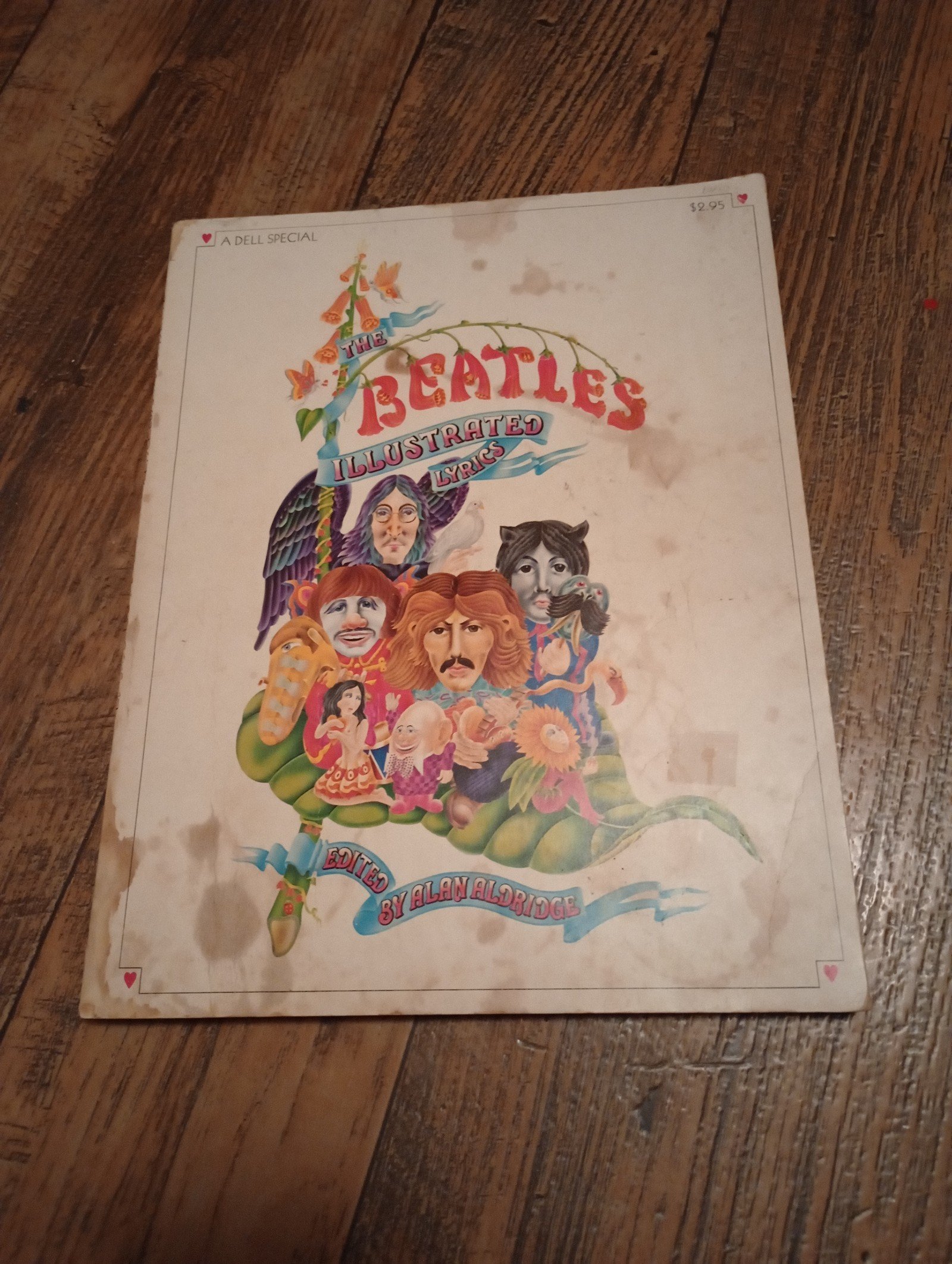 RARE The Beatles Illustrated Lyrics A Dell Special