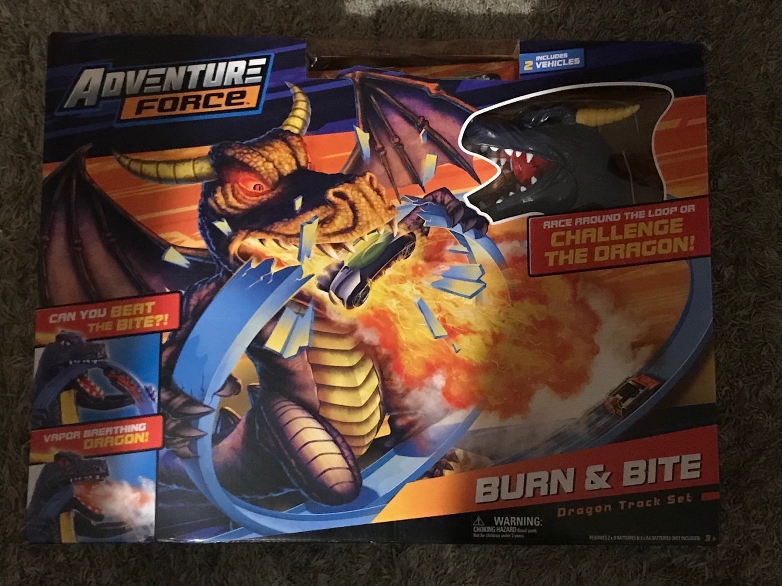 Adventure Force Burn N Bite Dragon Track Set Brand New Sealed