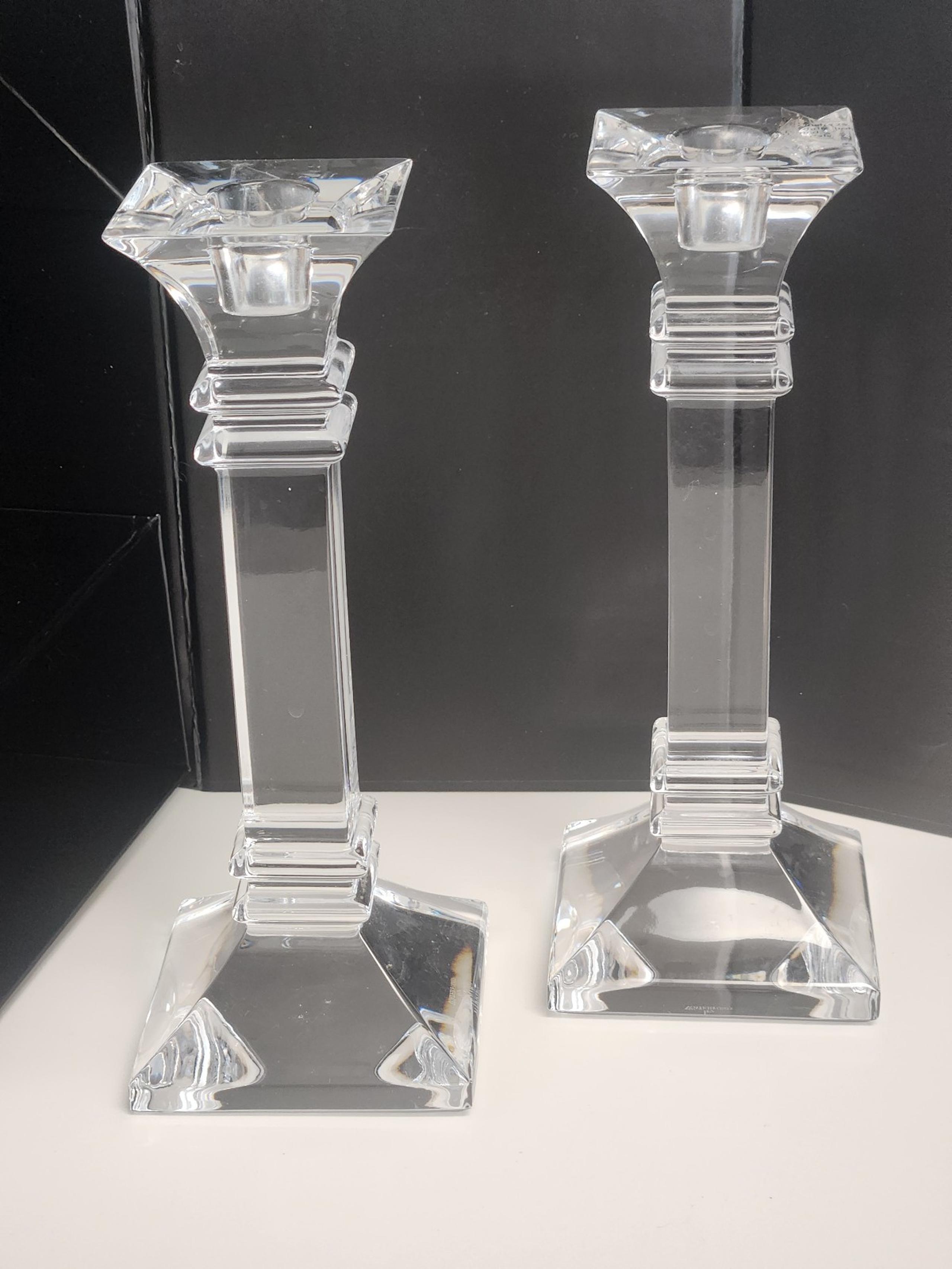 Marquis by Waterford Crystal Treviso 8" Pair of Candlesticks New