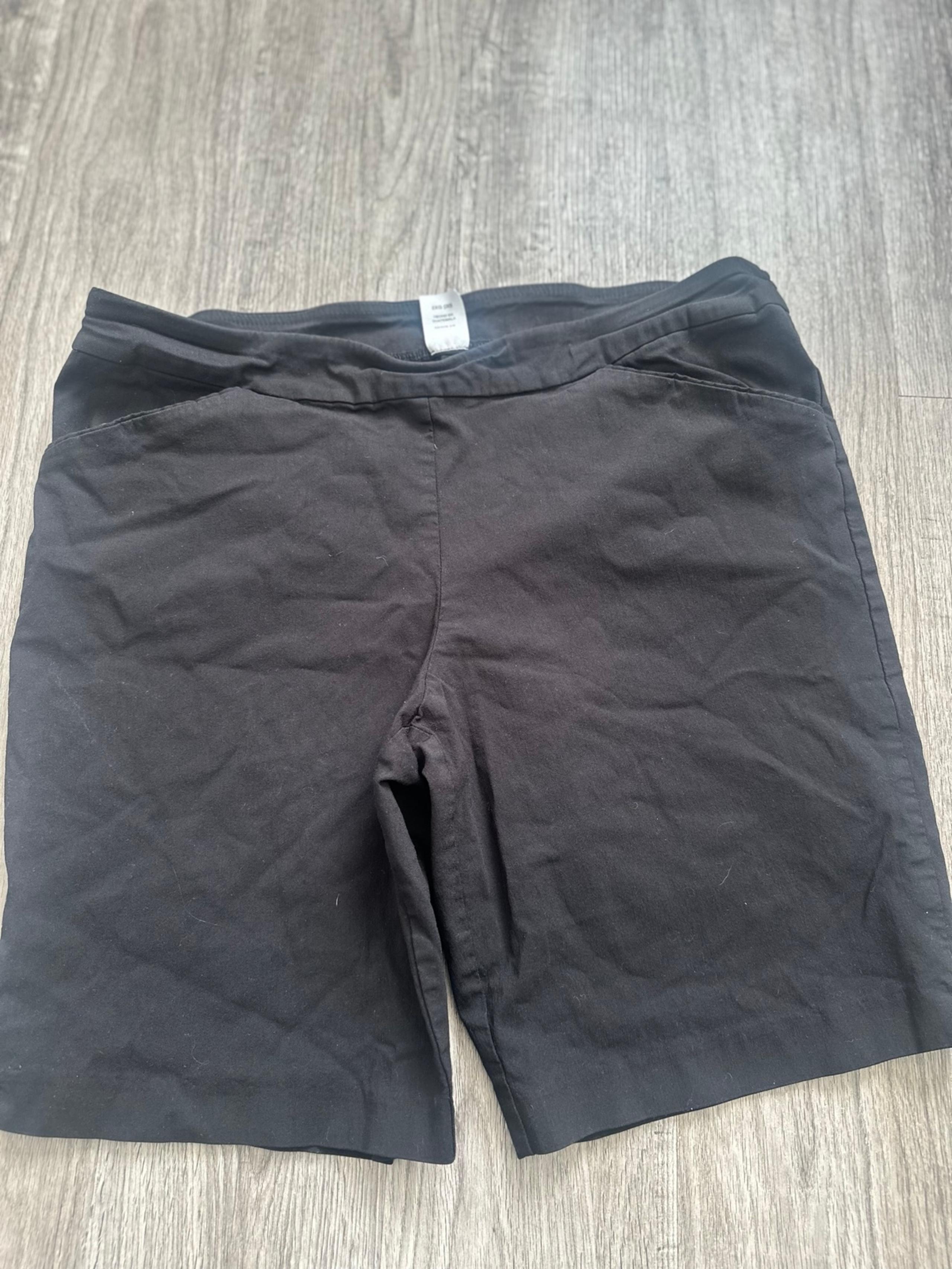 TIME AND TRU WOMEN CASUAL LOUNGE BLACK PULL ON SHORTS SUMMER SPRING 2XL
