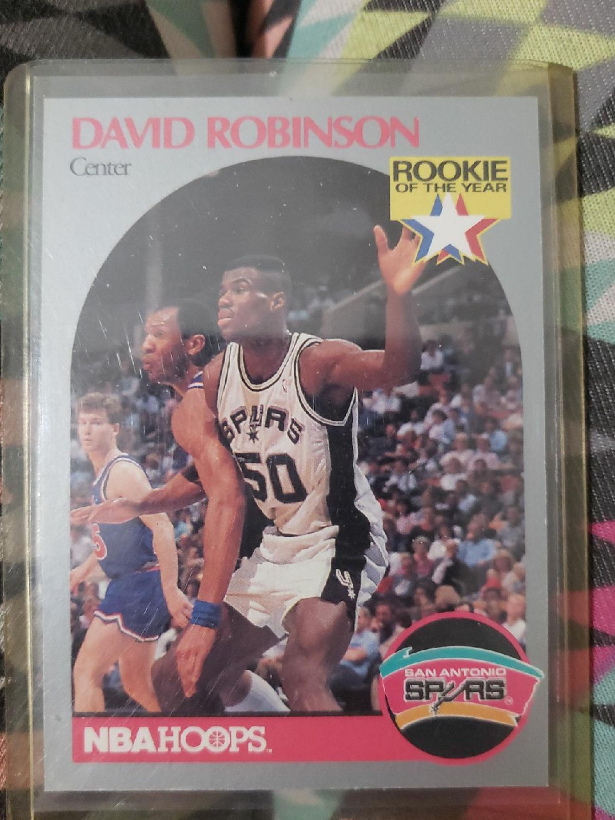 David Robinson Basketball Card in Sleeve