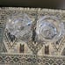 Pair of Crystal Reversible Candle Holders, Panel 3 in 1 Pillar, Votive and Taper