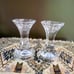 Pair of Crystal Reversible Candle Holders, Panel 3 in 1 Pillar, Votive and Taper