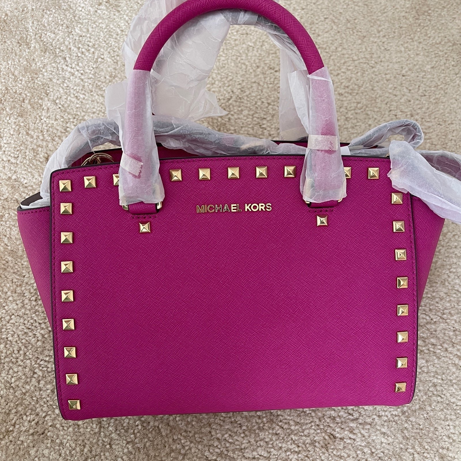Michael Kors Selam Stud Med Satchel